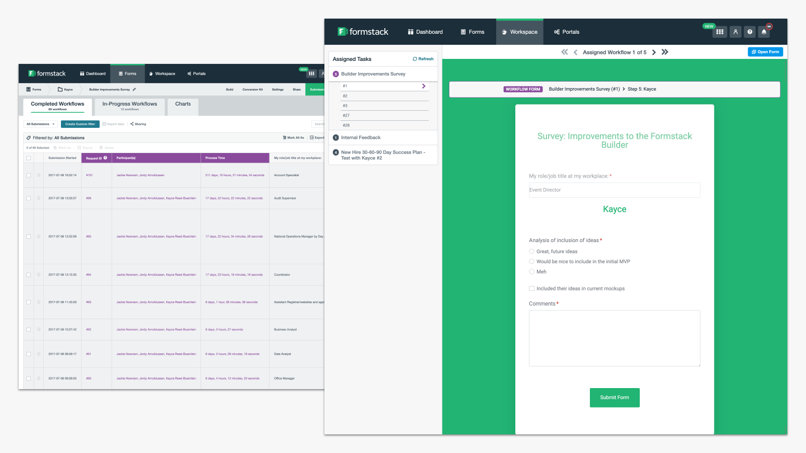 Formstack Production 2